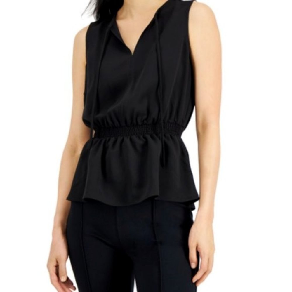 ALFANI Smocked Waist Top NWT